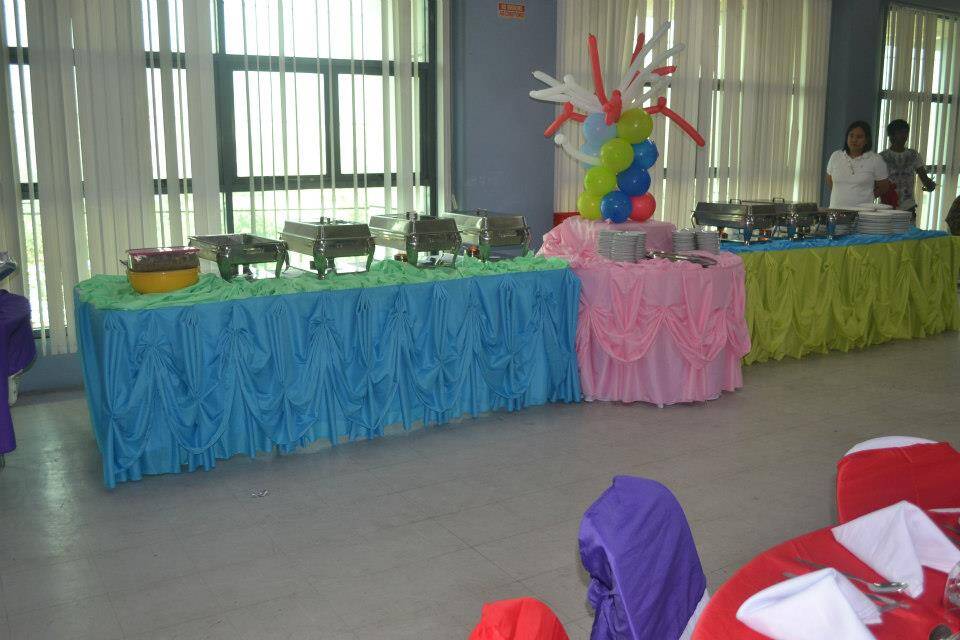 Baptismal Buffet setup